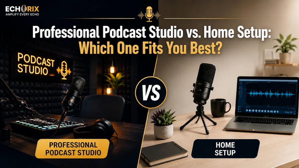 Professional Podcast Studio vs. Home Setup: Which One Fits You Best?
