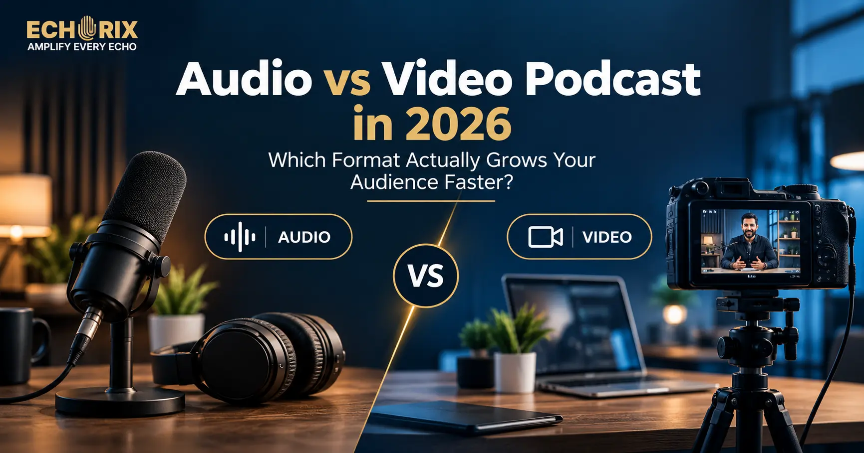 Audio vs Video Podcast in 2026: Which Format Actually Grows Your Audience Faster?
